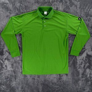 Publix Supermarket Employee Uniform Green Polo Long Sleeve Uniform Men M